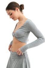 Ease Twist Top  │ Grey - Image 2